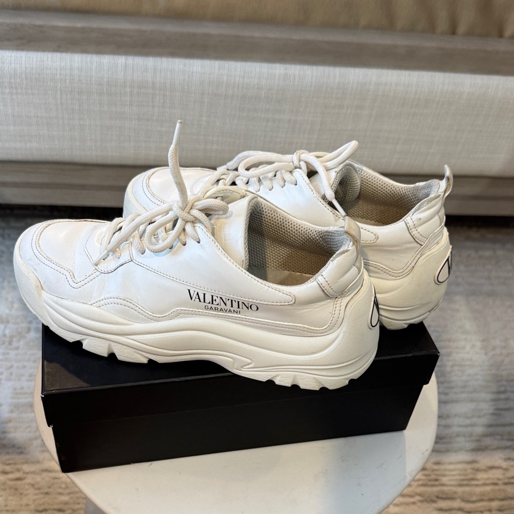 Valentino Garavani White Logo Sneakers